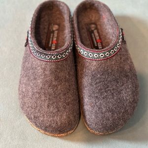Grey Haflinger Clogs Size 37